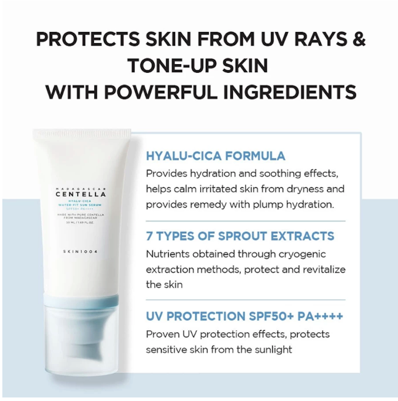 Madagascar Centella Hyalu-Cica Water-Fit Sun Serum SPF50+ PA++++ 3