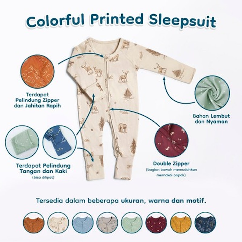 Nice Kids Colorful Printed Sleepsuit 3