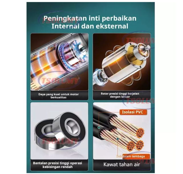 Somy Industri Indonesia Tsolumy Pompa Celup Air Kotor  HS 2.4-500W