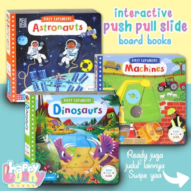 Interactive Push Pull Slide Board Book Series 4