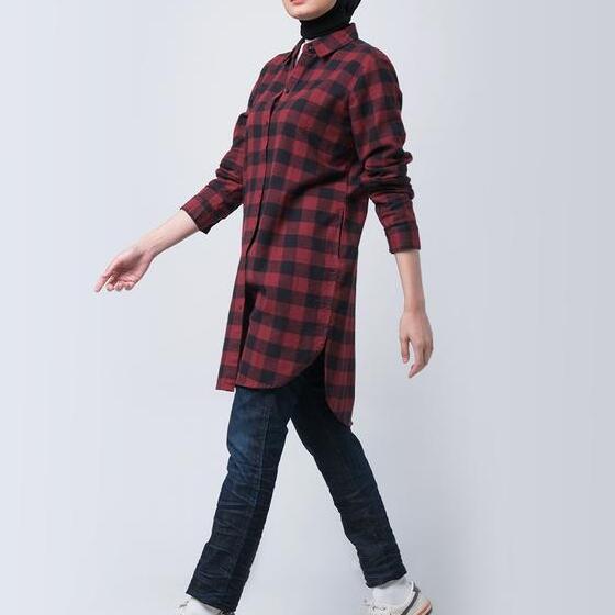 Surya Multi Laksana Logo Jeans Kemeja Wanita Zelda  24826L5RB