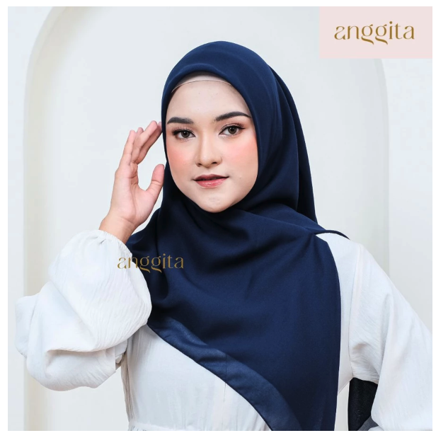  Anggita Hijab Jilbab Zipper Resleting Premium
