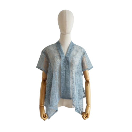 Benangsari Tiara Top Lace Brukat Kebaya Modern Kartini Lengan Pendek