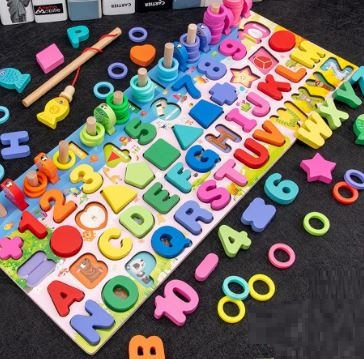 Wooden Puzzle Alphabet 5 Level ｜ FH-M94
