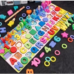 Wooden Puzzle Alphabet 5 Level
