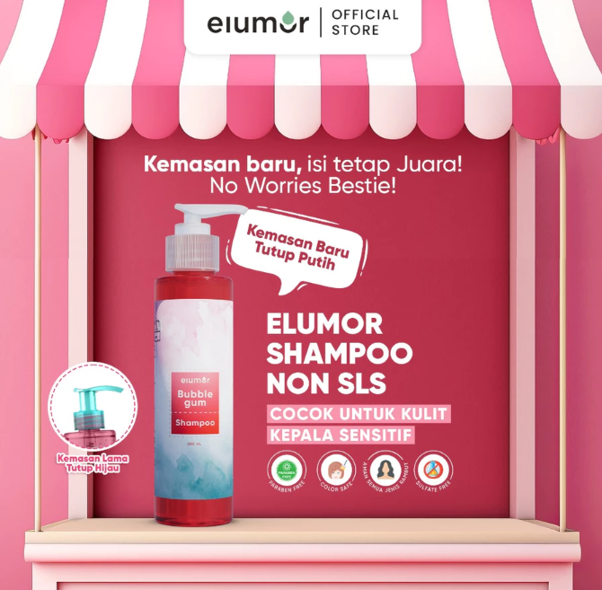 Inovasi Teknologi Kosmetika Elumor Bubblegum Shampoo