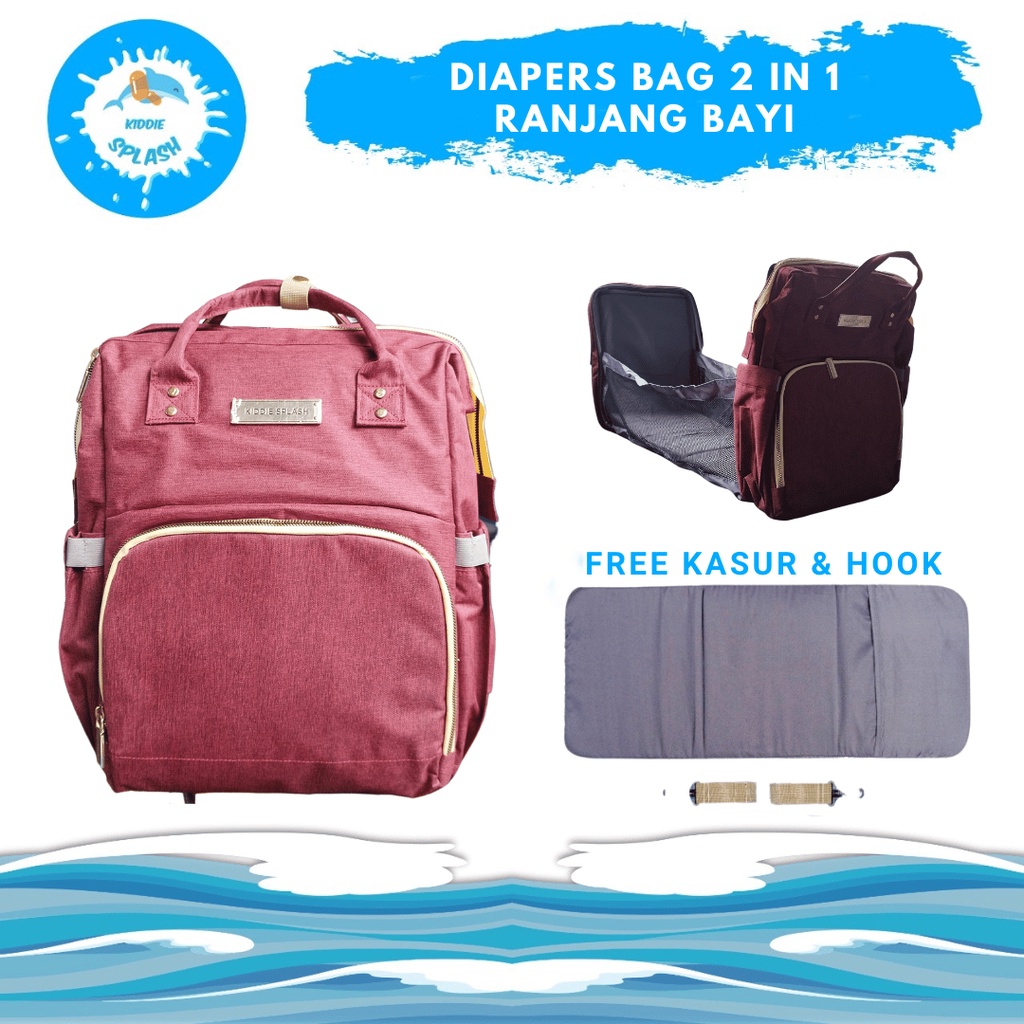 Kiddie Splash Kiddie Splash Diaper Bag Multifunction 2
