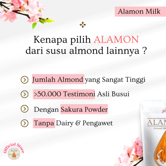 Alamon Indonesia Alamon Almond Milk Powder Original