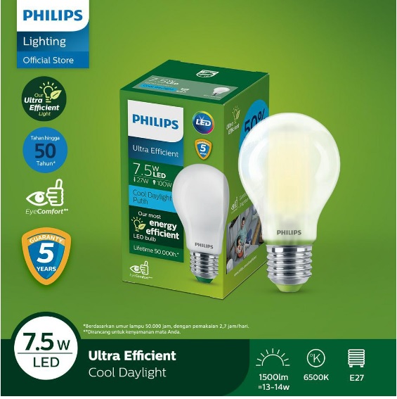 Philips Electronics Nederland B.V. Philips LED Bulb Ultra Efficient Cool Daylight