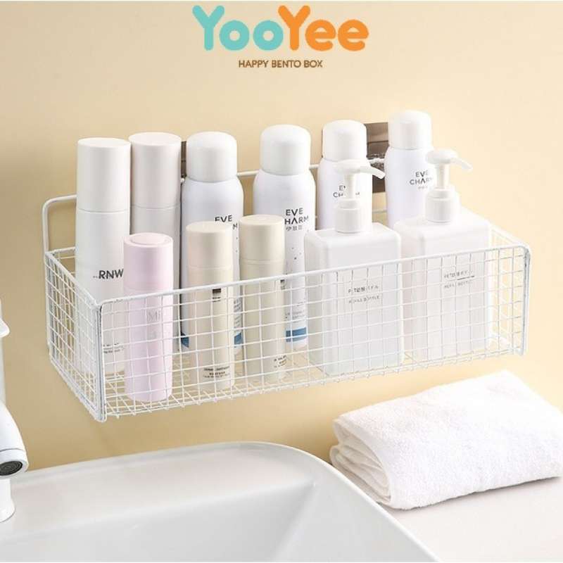 Yooyee Indonesia YOOYEE Rak Gantung Kamar Mandi Putih Besar