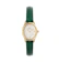 Timex Group Daniel Wellington Ophelia Mini Green Lizard White Guilloché Gold 1