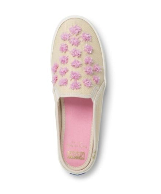 Keds Women's Double Decker Mules Kate Spade Pom-Pom WF63080