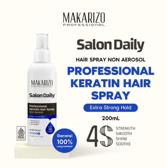 Akasha Wira International Makarizo Professional Salon Daily Professional Keratin Hair Spray Non Aeorosol