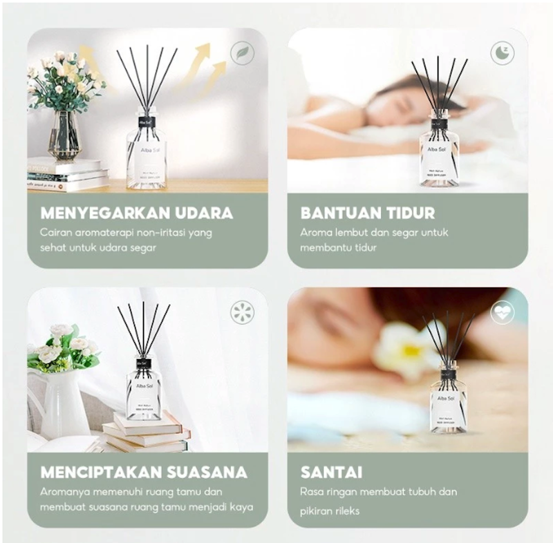 OHSOME - Alba Sol Lavendale Reed Diffuser Gardenia 2