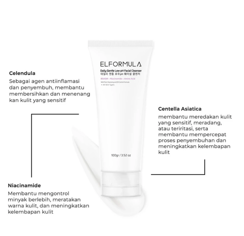 ELFORMULA Daily Gentle Low pH Facial Cleanser 3