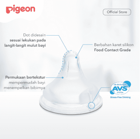 Botol Susu PP Wide Neck 330Ml W/ P-Plus Nipple 5