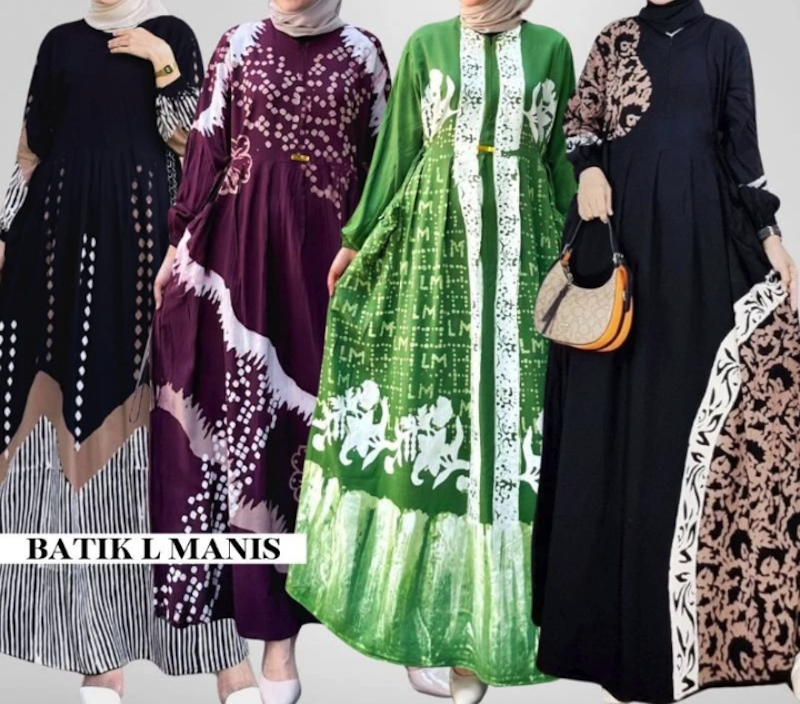 Batik L Manis Gamis Twill Rayon Candi Mekar 2