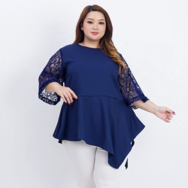 Blouse Jumbo Wanita Kombi Brukat 3