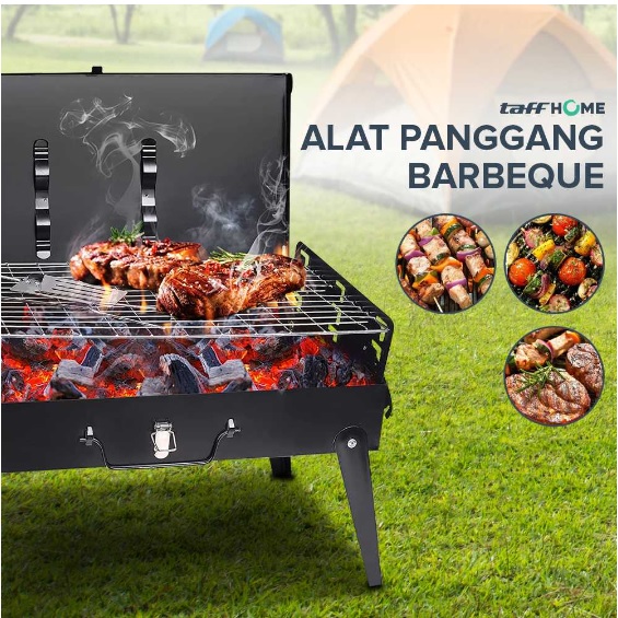 TaffHOME  Alat Panggang Arang BBQ Outdoor Grill Stove Foldable HWSK77