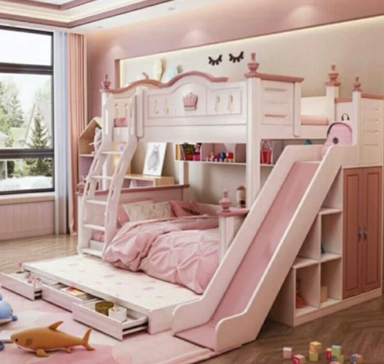 Tempat Tidur Tingkat Perosotan 3