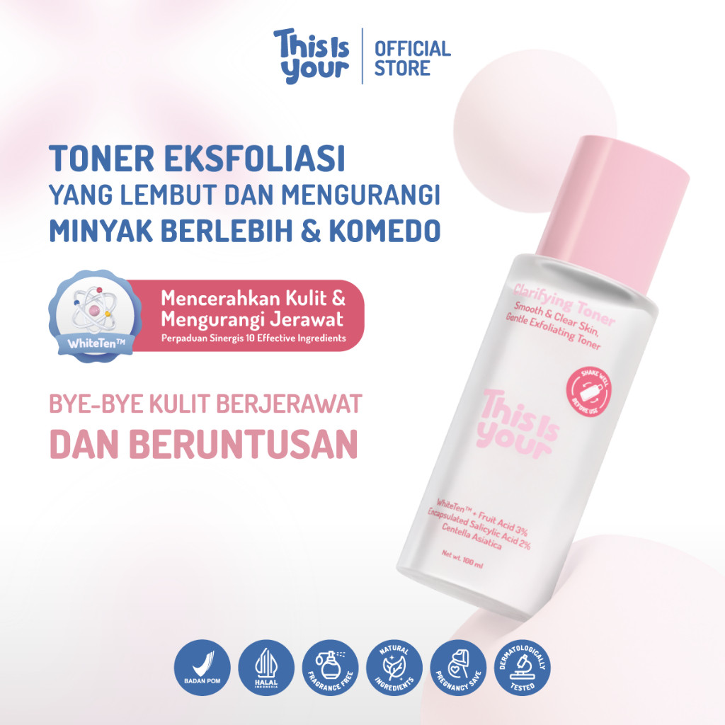 This is Your Clarifying Toner Smooth & Clear Skin Gentle Exfoliating Toner  2