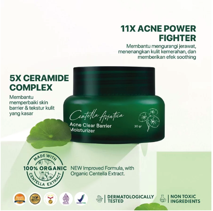 Penta Natural Kosmetindo N'PURE Centella Asiatica Acne Clear Barrier Moisturizer