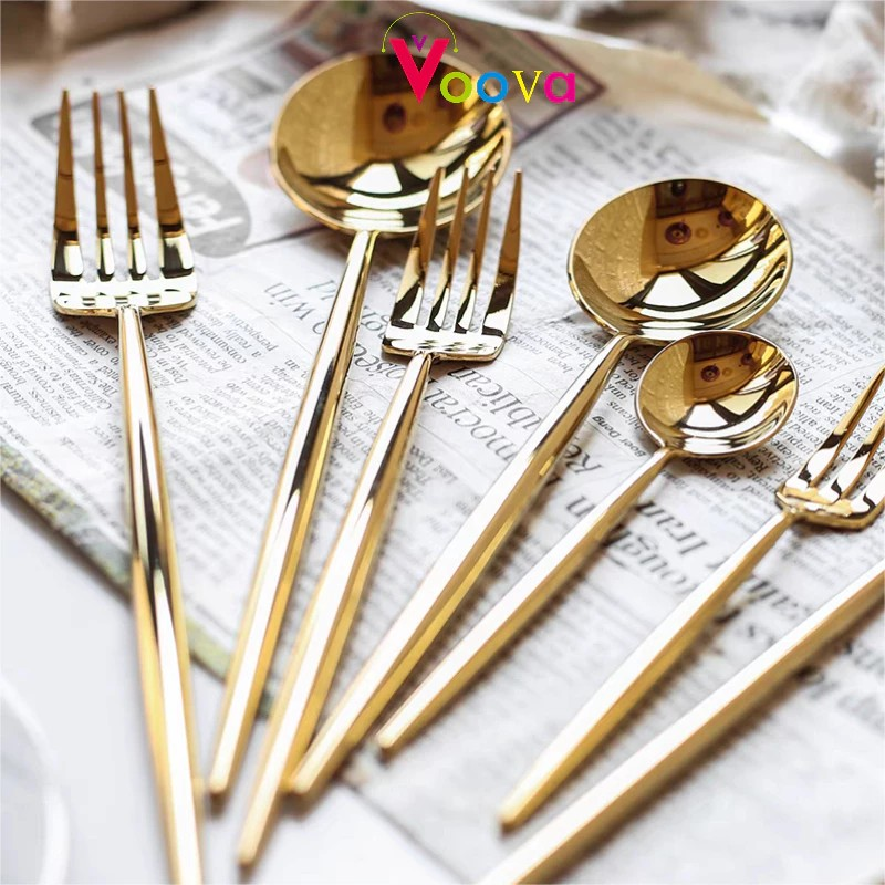 VooVa VOOVA Sendok Stainless Steel Gold