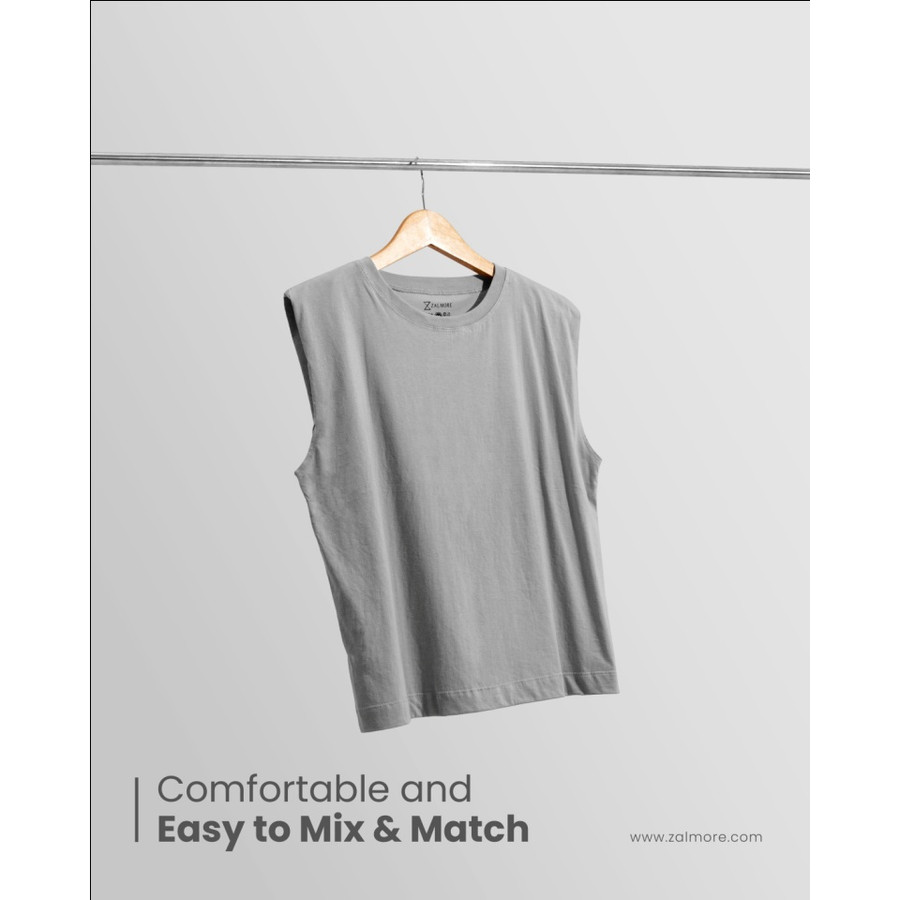 Zalmoreindo Garmen Industri Zalmore Muscle Tee Premium Luma Cotton