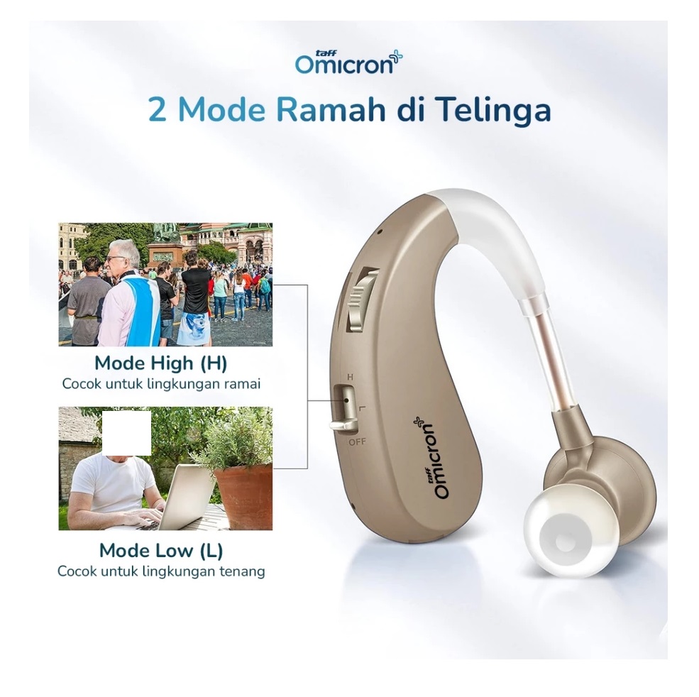 Jakarta Digital Nusantara TaffOmicron Alat Bantu Dengar Rechargeable JZ-1088F8