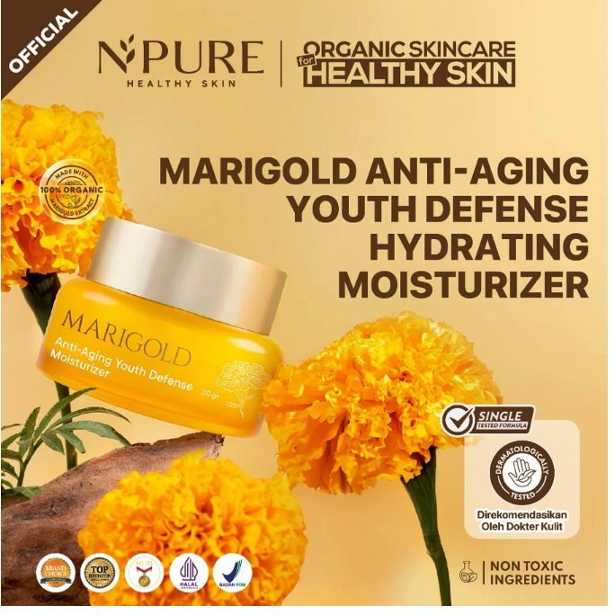 Penta Natural Kosmetindo  N'PURE Marigold Anti-Aging Youth Defense Moisturizer