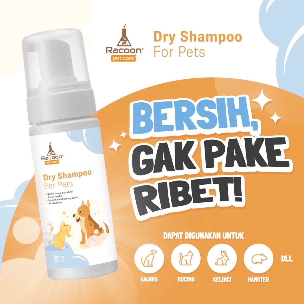 Racoon Dry Shampoo For Pets