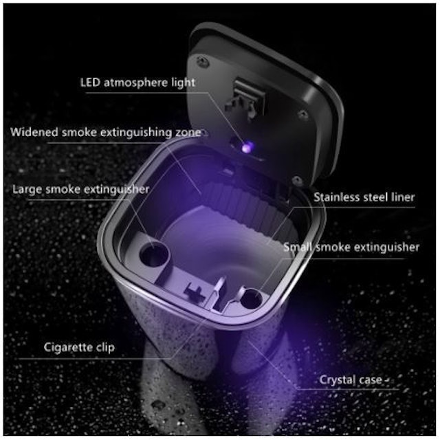 Asbak Mobil LED 4