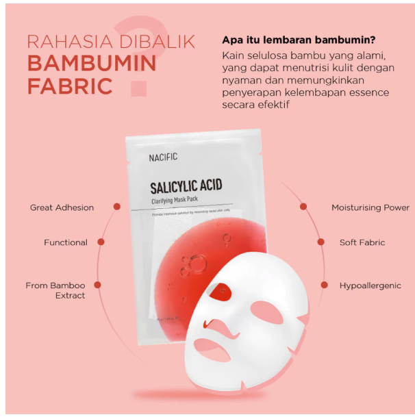 Abill Korea NACIFIC Salicylic Acid Clarifying Sheet Mask