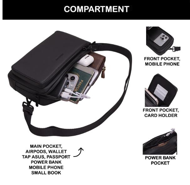  Fullhardy Tas Genggam Pouch Kulit BYNCK BG0003