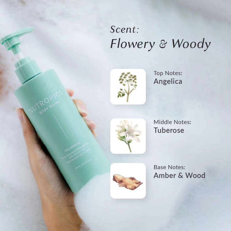 Nutropics Feel Radiant Body Wash 5