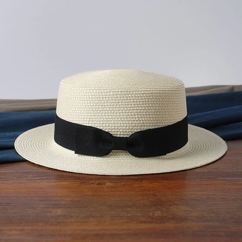 Topi Pantai Panama Summer Sun Beach Straw Hat CW48