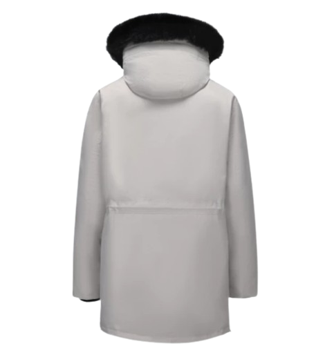 Universal Traveller Mid-Length Down Jacket with Fur-Lined Hood 4