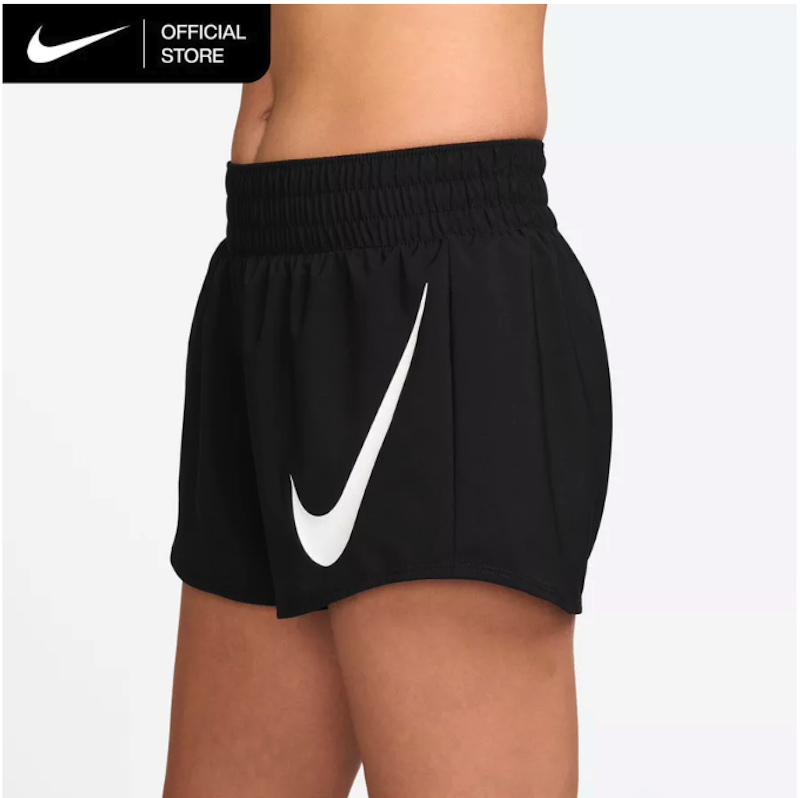 One Swoosh Women's Dri-FIT Mid-Rise Loose Brief-Lined Running Shorts 3