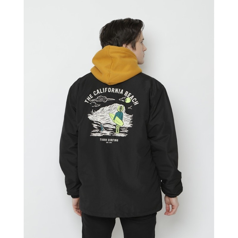 ERIGO Coach Jacket Tiger Black Unisex 1