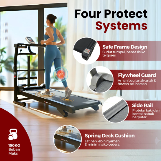 Redpanda Treadmill Manual Foldable 3