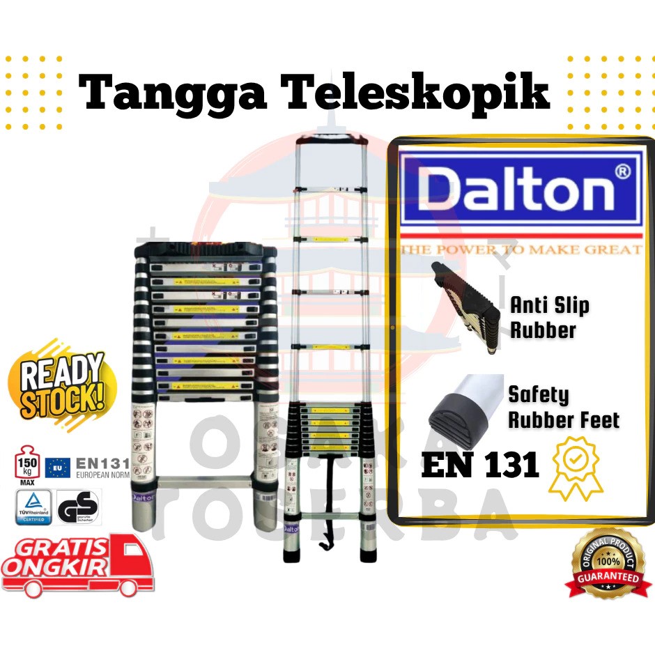Dalton Single Telescopic Ladder 7M 2