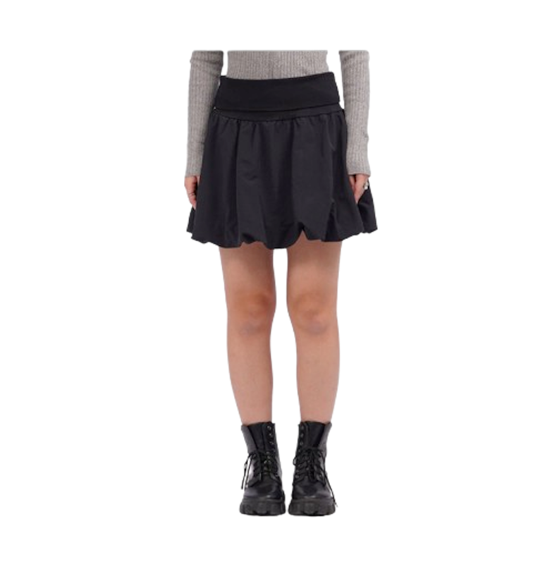 COLORBOX Balloon Mini Skirt Black 1