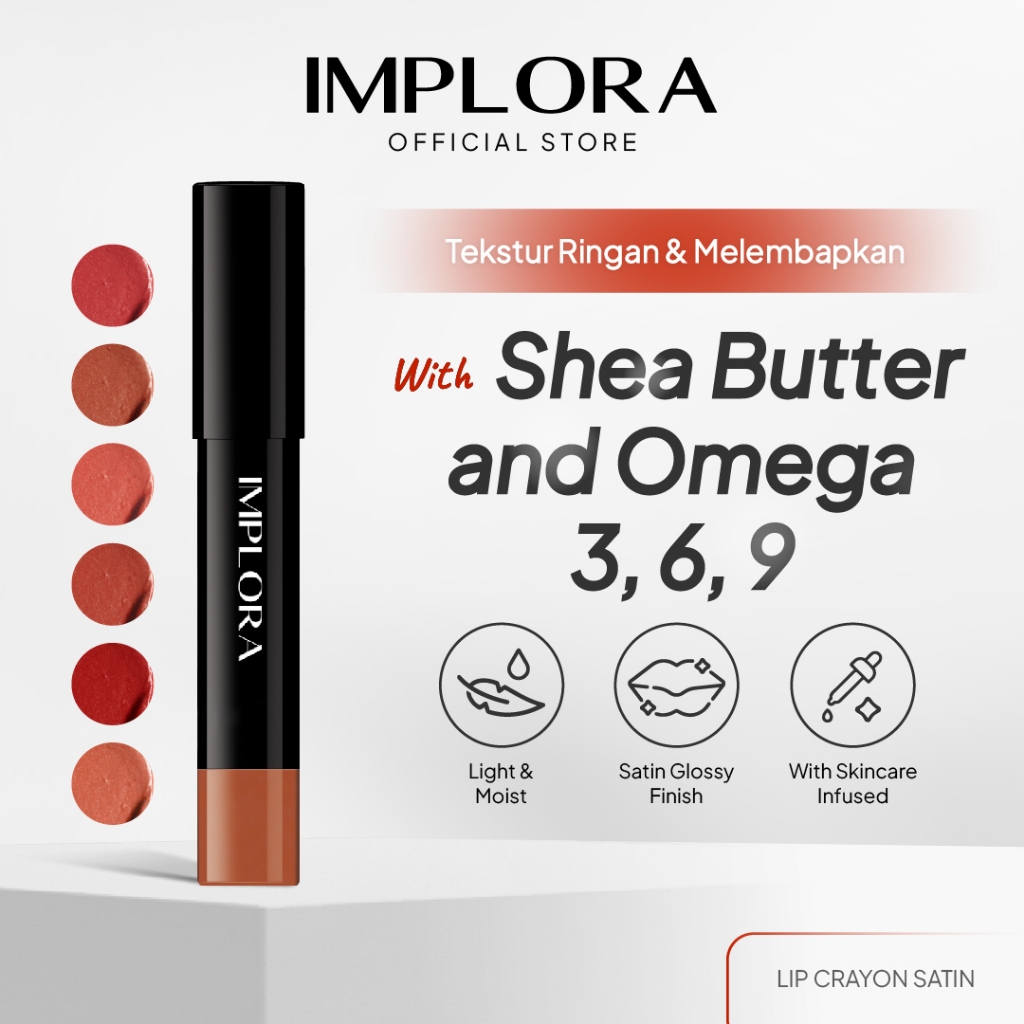 Implora Sukses Abadi Implora Lip Crayon Satin Curious
