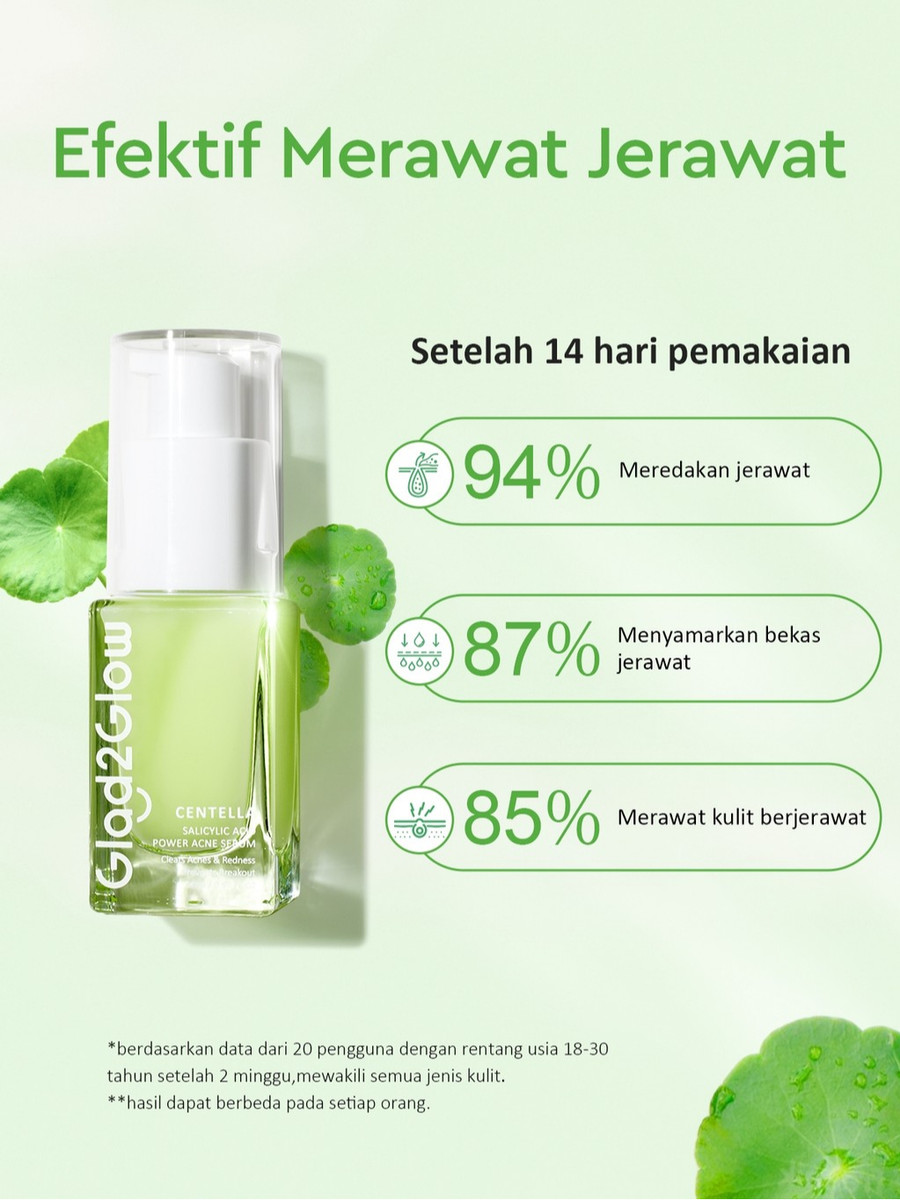 Suntone Wisdom Indonesia Glad2Glow Centella Salicylic Acid Power Acne Serum