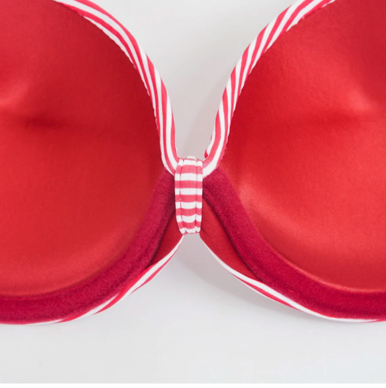 POLINI Push Up Bra Berkawat Motif Salur 3