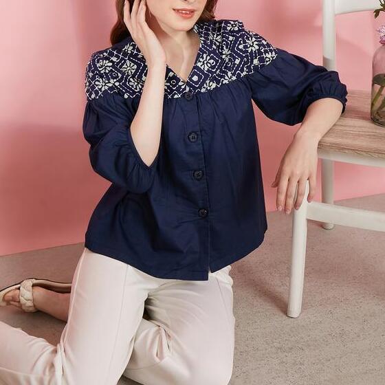 Nayara Batik  Nayara Asteria Blouse Batik Katun Oversize