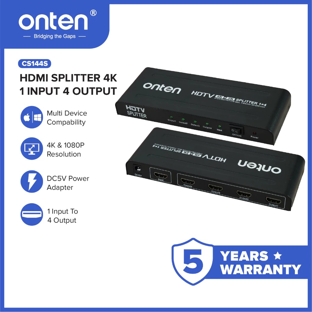 Onten HDMI Splitter 1X4 2