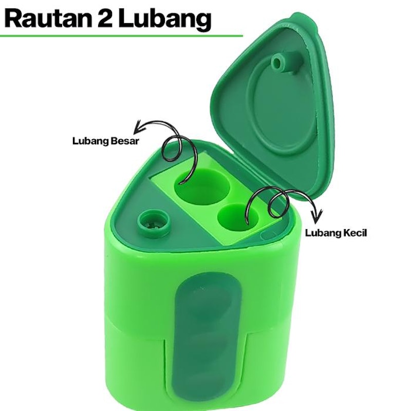 Lyra Serutan Pensil 2 Lubang 3