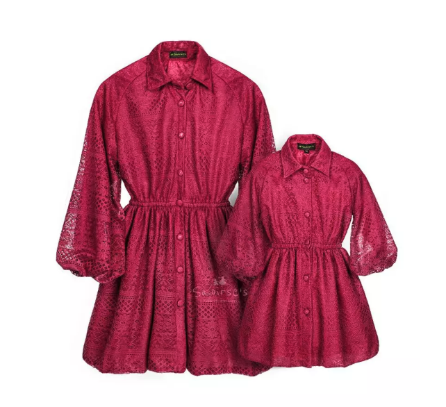 Saoirse's Evelyn Blouse Couple Ibu Anak Perempuan