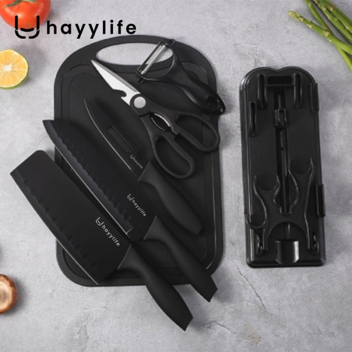 Trustfy Digital Indonesia Hayylife Black Knife 7 in 1  HL-AAC609
